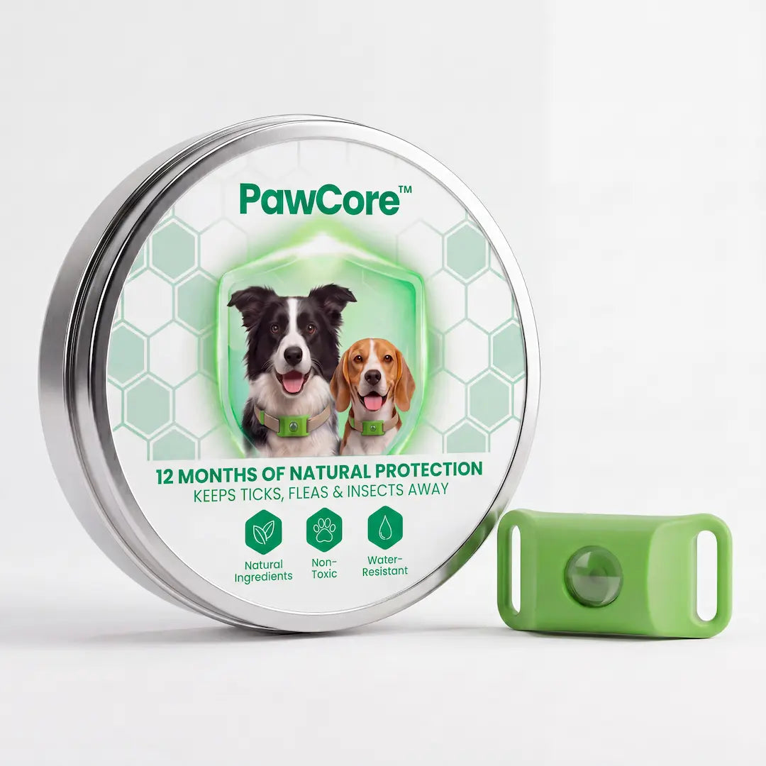 PawCore™ - 12 Months All Natural Flea and Tick Tags for Dogs