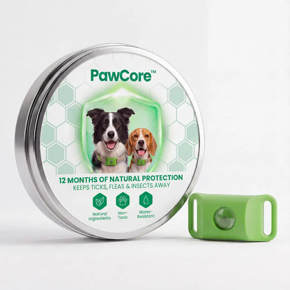 PawCore™ - 12 Months All Natural Flea and Tick Tags for Dogs